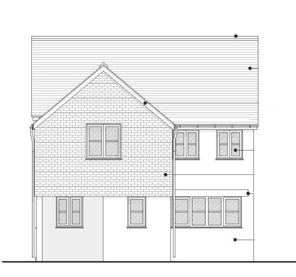 Lot: 87 - LARGE DEVELOPMENT SITE WITH PLANNING FOR FOURTEEN DWELLINGS - Proposed Front Elevation - Unit 8